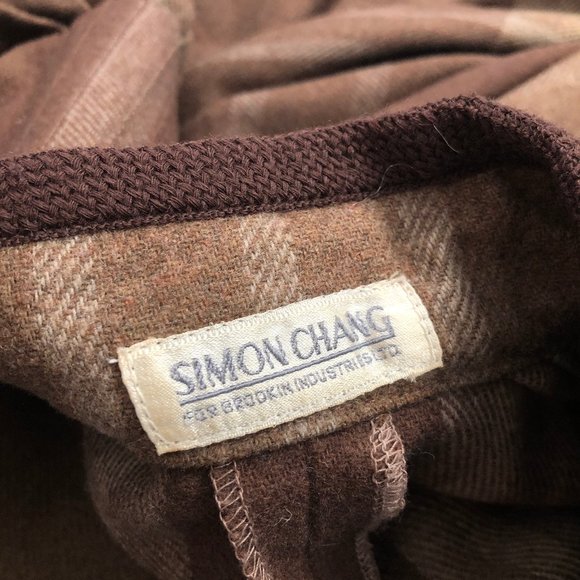 Stunning Vintage Wool Tartan Plaid Oversized Poncho Cape Jacket Coat Cardigan - Picture 4 of 11